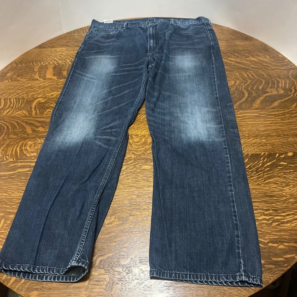 Levi's Jeans Mens 40x32 Blue 569 Loose Straight Dark Wash Denim